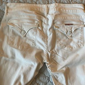 Pristine White Hudson Bootcut Jeans - 30x32